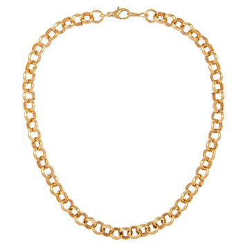 VINTAGE 1990s  22ct Gold Plated Belcher Chain Necklace