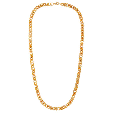 VINTAGE 1990s  22ct Gold Plated Curb Chain Necklace