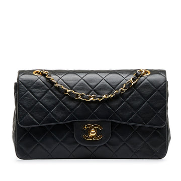CHANEL Small Classic Lambskin Double Flap Shoulder Bag