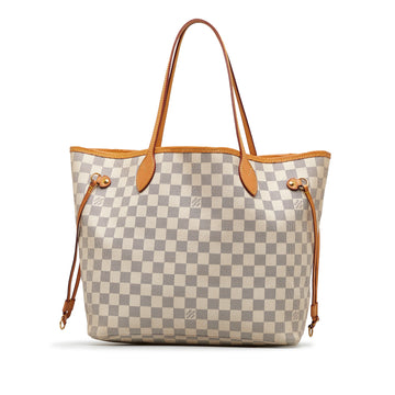 LOUIS VUITTON Damier Azur Neverfull MM Tote Bag