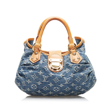 Louis Vuitton Monogram Denim Pleaty Handbag