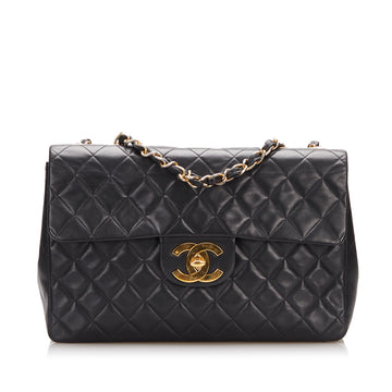 Chanel Maxi Classic Lambskin Single Flap Shoulder Bag