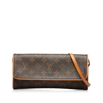 LOUIS VUITTON Monogram Pochette Twin GM Crossbody Bag