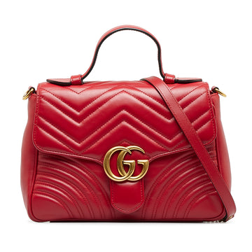 GUCCI GG Marmont Leather Satchel