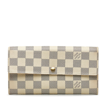 LOUIS VUITTON Damier Azur Sarah Long Wallet Long Wallets