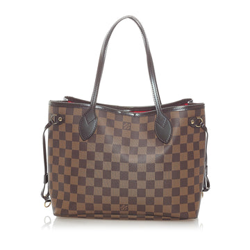 Louis Vuitton Damier Ebene Neverfull PM Tote Bag