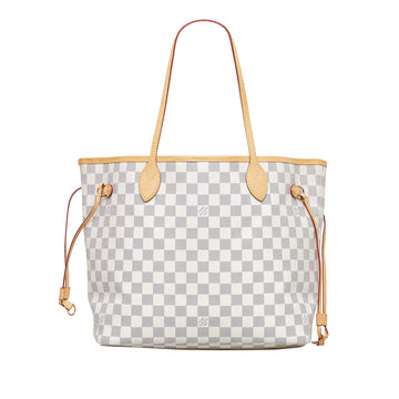 LOUIS VUITTON Damier Azur Neverfull MM Tote Bag