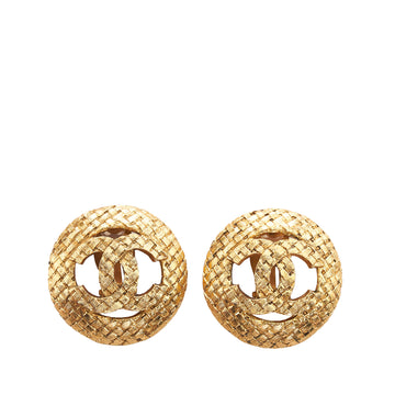 CHANEL CC Clip-On Earrings Costume Earrings