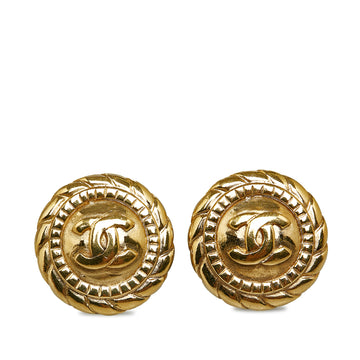 CHANEL CC Clip On Earrings Costume Earrings