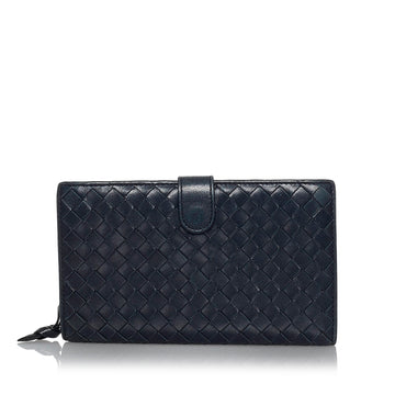 Bottega Veneta Intrecciato Leather Long Wallet Long Wallets