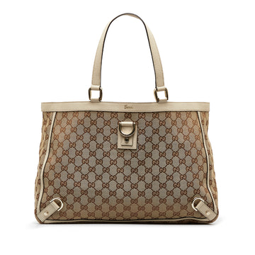 GUCCI GG Canvas Abbey D-Ring Tote Bag