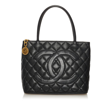 Chanel Caviar Medallion Tote Bag