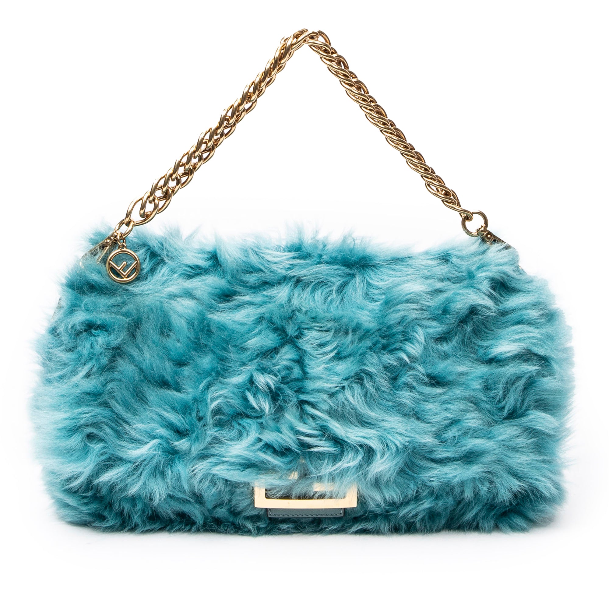 Fendi shearling outlet baguette