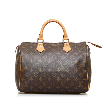 LOUIS VUITTON Monogram Speedy 30 Boston Bag