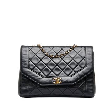 CHANEL Medium Lambskin Diana Flap Crossbody Bag