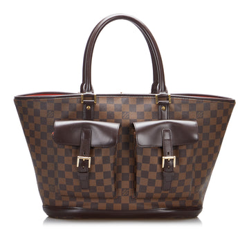 LOUIS VUITTON Damier Ebene Manosque GM Tote Bag