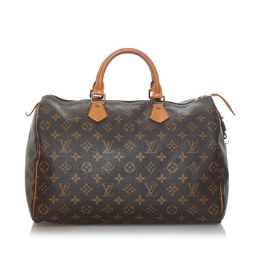 Louis Vuitton Monogram Speedy 35 Boston Bag