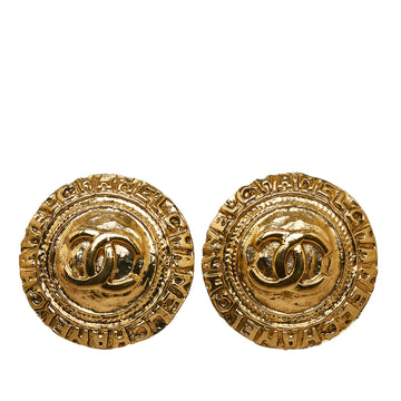 CHANEL CC Clip On Earrings Costume Earrings