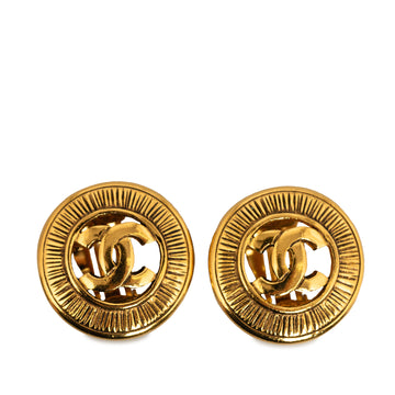 CHANEL CC Clip On Earrings Costume Earrings