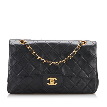 Chanel Medium Classic Lambskin Double Flap Shoulder Bag