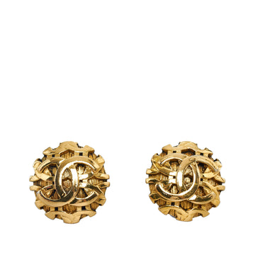 CHANEL CC Clip-On Earrings Costume Earrings