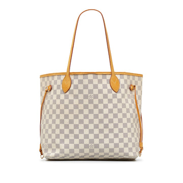 LOUIS VUITTON Damier Azur Neverfull MM Tote Bag