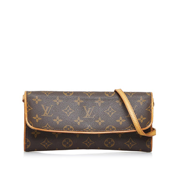 LOUIS VUITTON Monogram Pochette Twin GM Crossbody Bag