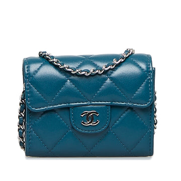 CHANEL Classic Compact Wallet On Chain Crossbody Bag