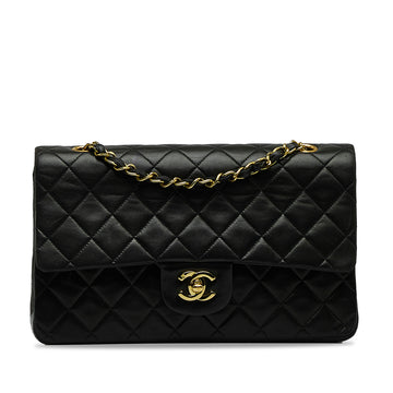 CHANEL Medium Classic Lambskin Double Flap Shoulder Bag