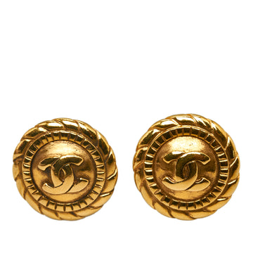 CHANEL CC Clip On Earrings Costume Earrings