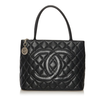 Chanel Caviar Medallion Tote Bag