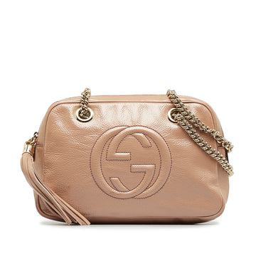 GUCCI Soho Chain Patent Leather Shoulder Bag