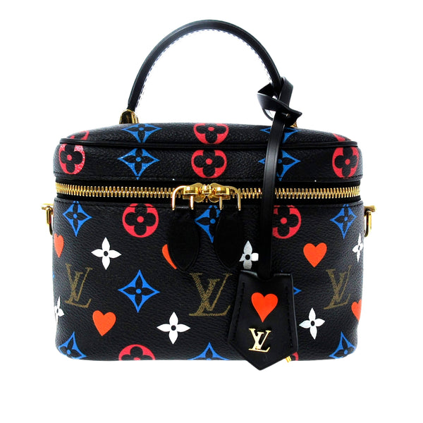 Louis Vuitton Black Multicolor Monogram Canvas Game On Vanity PM