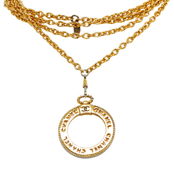 CHANEL Loupe Magnifying Glass Necklace Costume Necklace