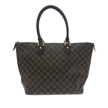 LOUIS VUITTON Damier Ebene Saleya MM Tote Bag