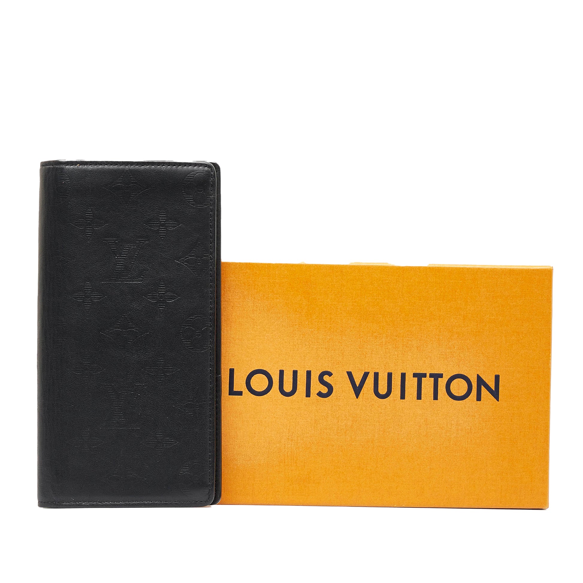 Louis Vuitton Brazza Monogram Shadow Leather Long Wallet on SALE
