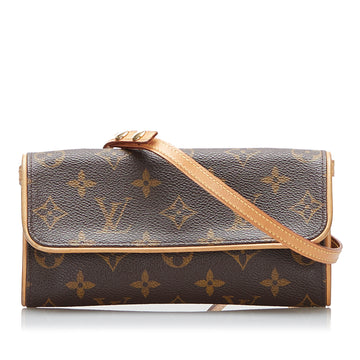 LOUIS VUITTON Monogram Pochette Twin PM Crossbody Bag