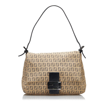 Fendi Zucchino Mamma Forever Canvas Shoulder Bag