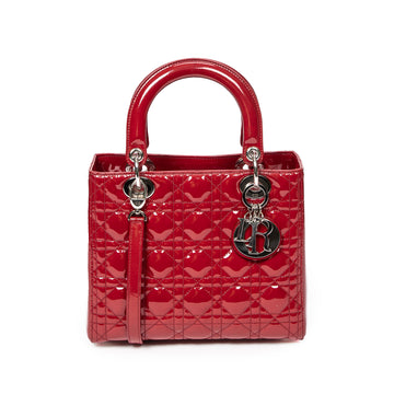 DIORMedium Patent Cannage Lady  Satchel