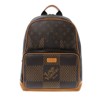 Louis Vuitton Monogram Nigo Damier Giant Wave Campus Backpack