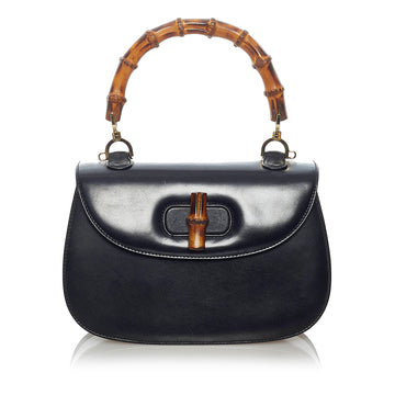 Gucci Bamboo Night Leather Handbag