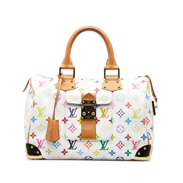 LOUIS VUITTON Monogram Multicolore Speedy 30 Boston Bag