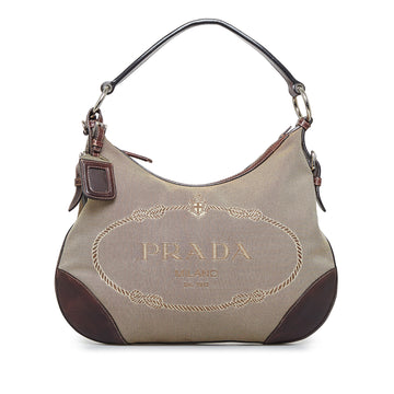 PRADA Canapa Logo Shoulder Bag