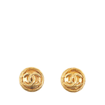 CHANEL CC Clip On Earrings Costume Earrings