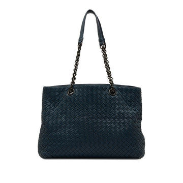 BOTTEGA VENETA Medium Intrecciato Double Chain Tote Tote Bag