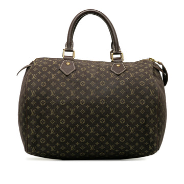 LOUIS VUITTON Monogram Mini Lin Speedy 30 Boston Bag