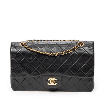 CHANEL Medium Classic Lambskin Double Flap Shoulder Bag