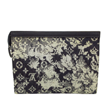 LOUIS VUITTON Monogram Tapestry Pochette Voyage MM Clutch Bag