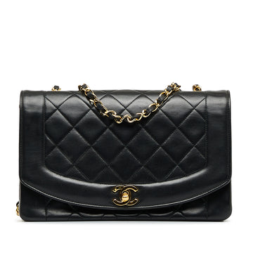 CHANEL Medium Lambskin Diana Flap Crossbody Bag