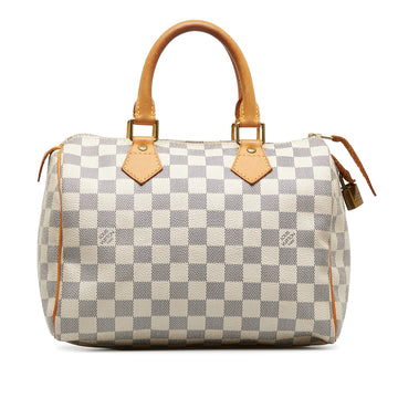 LOUIS VUITTON Damier Azur Speedy 25 Boston Bag